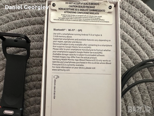 Samsung Galaxy Watch FE пълен комплект в отлично състояние, снимка 8 - Смарт гривни - 52990411