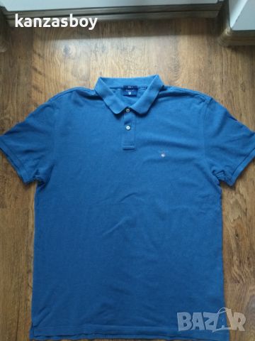 GANT Men's Polo - страхотна мъжка тениска 2ХЛ , снимка 4 - Тениски - 45456413