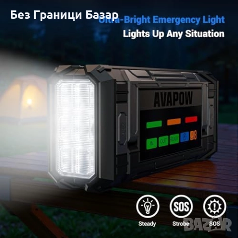 Нов Портативен стартер за кола 8000A с HD екран и LED аварийна лампа, снимка 8 - Друга електроника - 51937670