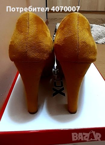 Обувки-цвят горчица, снимка 2 - Дамски обувки на ток - 45447843