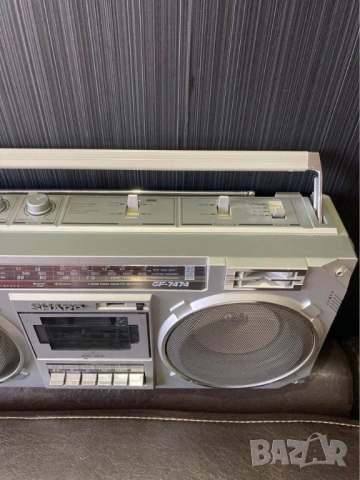 SHARP GF-7474Z VINTAGE RETRO BOOMBOX радио касетофон, снимка 5 - Радиокасетофони, транзистори - 53822192