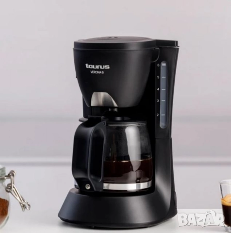 Кафемашина Taurus VERONA 6 – 600W, 6 чаши, анти-капково, филтър за многократна употреба, снимка 8 - Кафемашини - 51919844