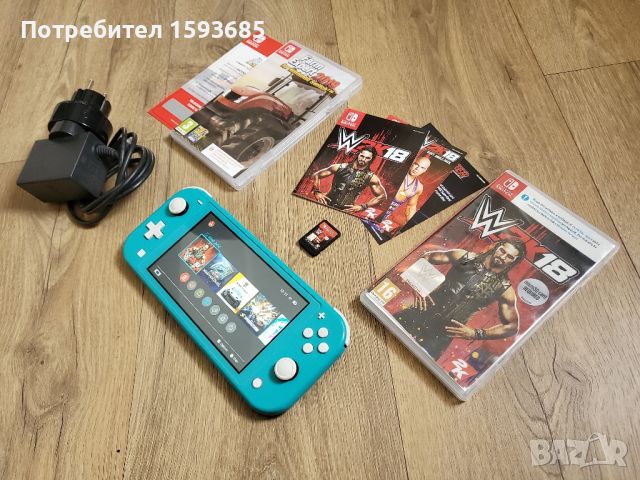 Nintendo Switch Lite + 2 Игри, снимка 1 - Nintendo конзоли - 45928706