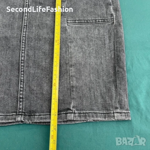 Пола Pepe Jeans London дънкова сиво черно размер XL, снимка 5 - Поли - 53350003