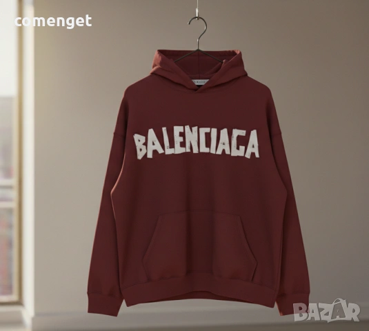 NEW! Hoodie суитчъри с BALENCIAGA принт! 8 ЦВЯТА. Или с ТВОЯ идея!, снимка 3 - Суичъри - 53652084