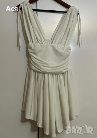 Бяла рокля, снимка 2 - Рокли - 52074076