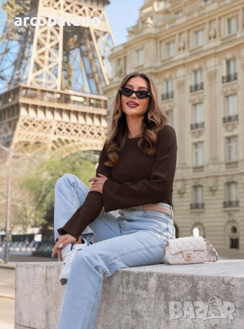 Дамска блуза с оребрени ръкави Chanelle, 3цвята , снимка 11 - Блузи с дълъг ръкав и пуловери - 54150709