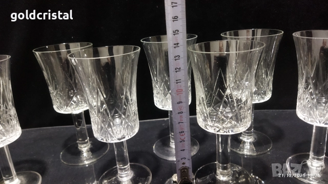 Руски кристални чаши , снимка 3 - Антикварни и старинни предмети - 35858571