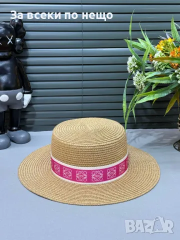 Prada👒Loewe👒Chanel Плажна Шапка Тип Капела - Налични Различни Цветове Код E24, снимка 5 - Шапки - 50214588