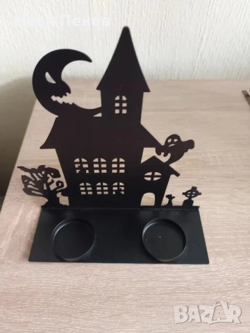 Стилен Свещник Със Зловеща Къща, снимка 2 - Други - 52596382