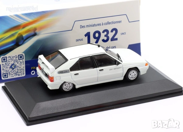 CITROEN BX SPORT 1985 - мащаб 1:43 на Solido моделът е нов в PVC дисплей-кейс, снимка 5 - Колекции - 54268172