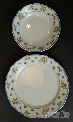 Чаши с подложни и десертни чинии - Hutschenreuther, снимка 5 - Чаши - 49776249