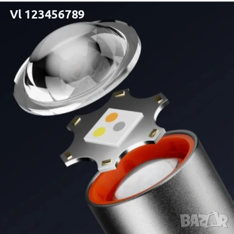 Акумулаторен LED фенер, висока яркост,USB Type-C, с карабинер FS-22105, снимка 4 - Къмпинг осветление - 53435267