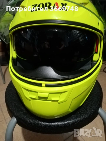 Качествена модуларна мото каска ZORAX, снимка 2 - Спортна екипировка - 54214208