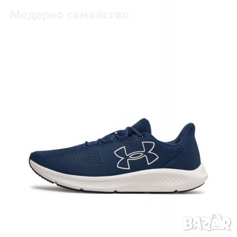 Мъжки маратонки  UNDER ARMOUR Charged Pursuit 3 Big Logo Running Shoes Navy, снимка 5 - Маратонки - 46607507