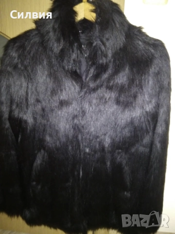 Палто от косъм със сваляща се яка Мохито