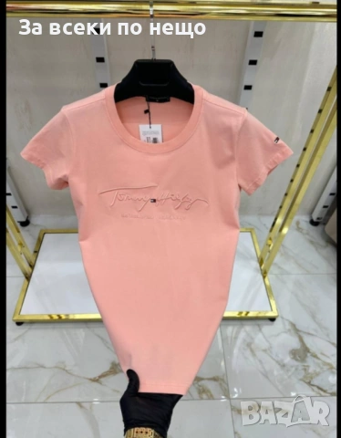 Tommy Hilfiger Дамска Тениска👚Дамска Блуза С Къс Ръкав - Различни Цветове Код Bal Style23, снимка 2 - Тениски - 53658059