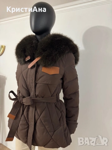 Луксозно яке в шоколадово кафяво , снимка 3 - Якета - 53840339