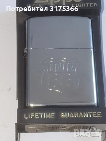 Нова оригинална запалка Зипо Zippo ROUTE 66, снимка 1