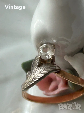 Антикварен съветски златен пръстен , снимка 8 - Пръстени - 54125885