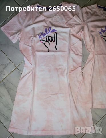 Нови розови еднакви роклички за мама и дъщеря! С/М и 134см., снимка 3 - Детски рокли и поли - 46332171