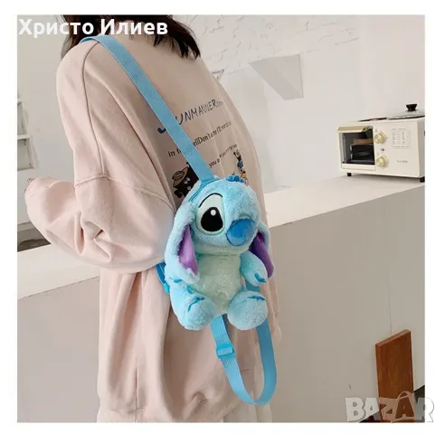 Детска плюшена раница Стич Stitch, снимка 3 - Раници - 47102867