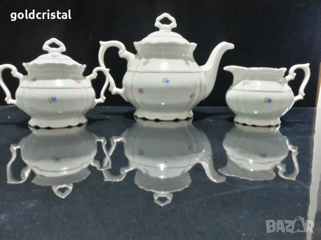 Стар български порцелан чайник заханица латиера , снимка 2 - Антикварни и старинни предмети - 51887719