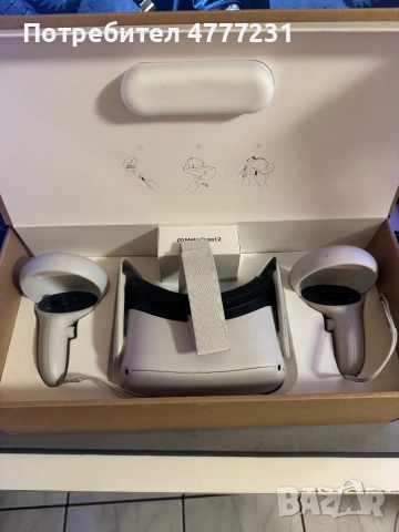 КАТО НОВО! Meta quest 2 + 5 метра KIWI кабел!