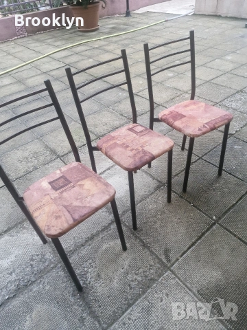 Продават се метални столове, снимка 3 - Столове - 53950433