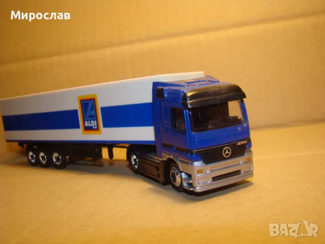 SCHUCO H0 1/87 MERCEDES ACTROS КАМИОН TIR МОДЕЛ КОЛИЧКА, снимка 3 - Колекции - 48456664