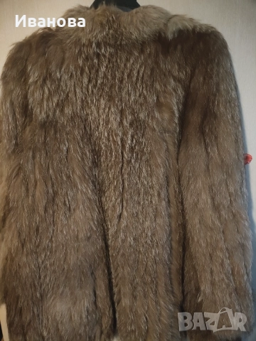 Кожух (Енот)ест.косъм, снимка 2 - Палта, манта - 52578743