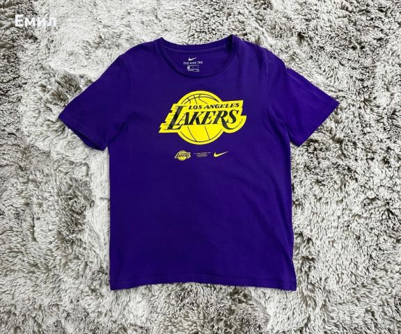 Оригинална тениска Nike x LA Lakers, юношески размер L - 160-170 см (14-16г.), снимка 1 - Детски тениски и потници - 46312049