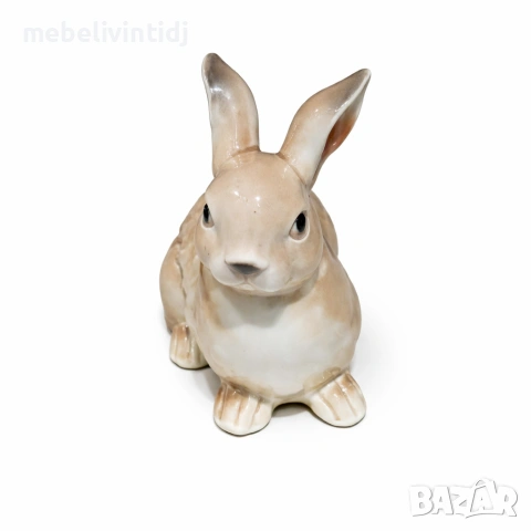 Порцеланова фигурка на великденски заек, снимка 3 - Статуетки - 53651284