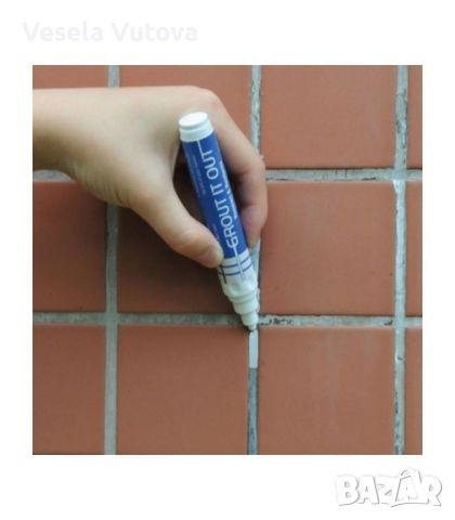 Избелващ маркер за фуги Grout pen!, снимка 5 - Други стоки за дома - 46573130