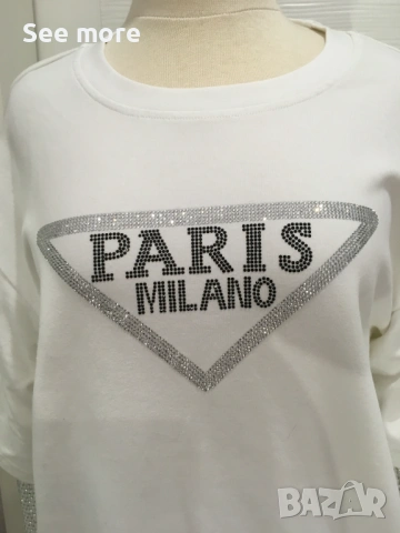 Mochi екстравагантна блуза блестяща, снимка 2 - Блузи с дълъг ръкав и пуловери - 53950678