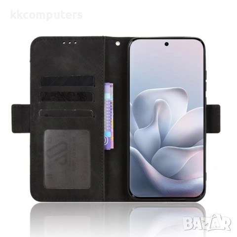 Кожен Калъф Портфейл за Motorola Edge 70 Fusion+ 5G / Fusion 5G - Свалящ се държач, Двоен магнит, 5 , снимка 7 - Калъфи, кейсове - 54120154