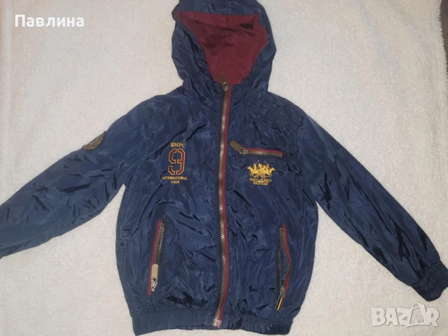 Детско Тънко, Лятно Яке за Вятър Марка Santa Monica Polo Club - 5-6г