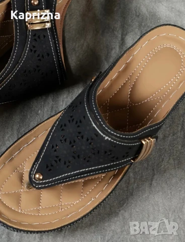 Черни чехли, снимка 6 - Чехли - 51045521