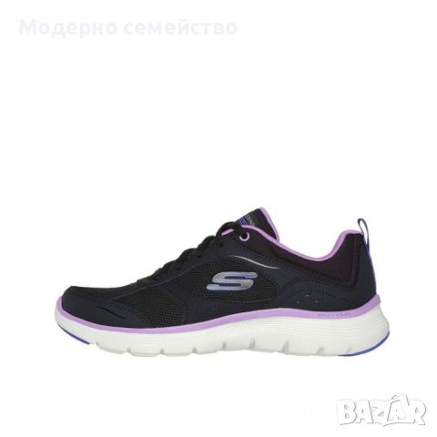 Дамски маратонки SKECHERS Flex Appeal 5 Fresh Touch Shoes Black/Purple, снимка 3 - Маратонки - 46681919