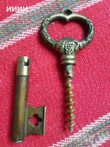 Бронзов тирбушон ключ , снимка 3 - Антикварни и старинни предмети - 53889870