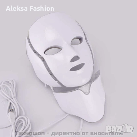 Led маска за лице и шия, снимка 5 - Друга електроника - 53204042