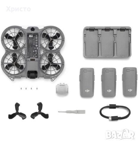 НОВО!!! Компактен дрон с камера и разширен комплект аксесоари DJI Neo 2 Fly More Combo , снимка 2 - Дронове и аксесоари - 52962050