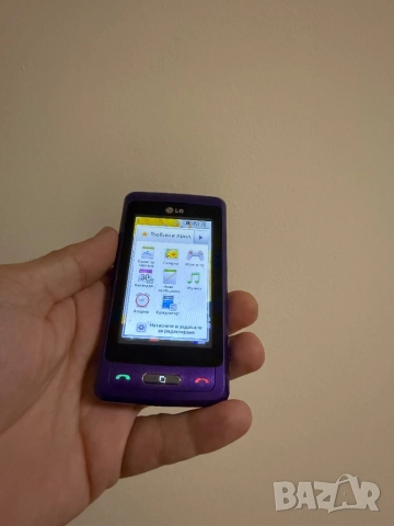 LG lg kp502 Purple Лилав бг меню, снимка 4 - LG - 52541369