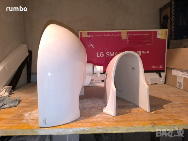 Продавам в комплект порцеланова мивка с конзола „Ideal Standart“  55см с конзола , снимка 4 - Мивки - 51631779