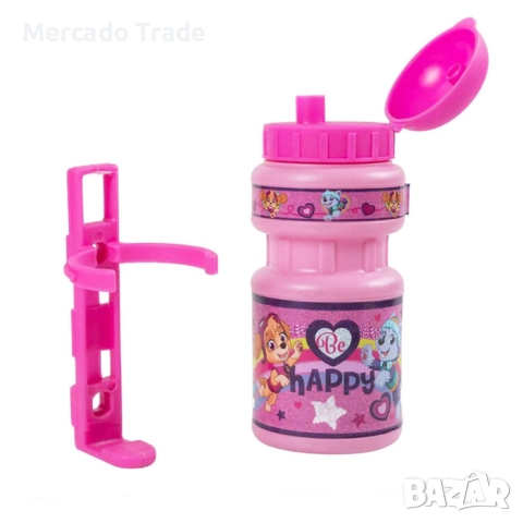 Бутилка за вода за деца Mercado Trade, Розов, Син, снимка 5 - Прибори, съдове, шишета и биберони - 51507969