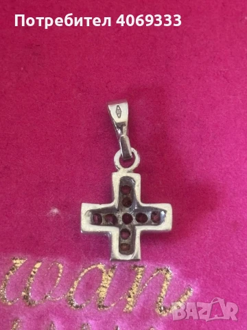 Златна висулка от бяло злато  2.10гр 14к, снимка 3 - Колиета, медальони, синджири - 50824791