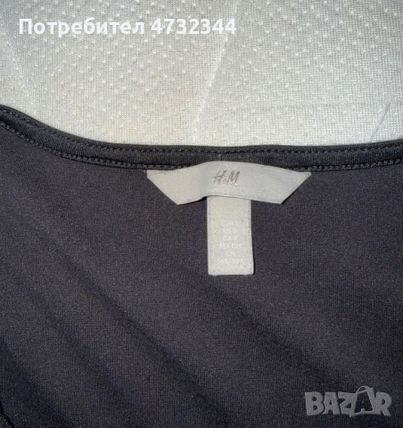 Черна блуза на H&M, снимка 2 - Блузи с дълъг ръкав и пуловери - 53406611