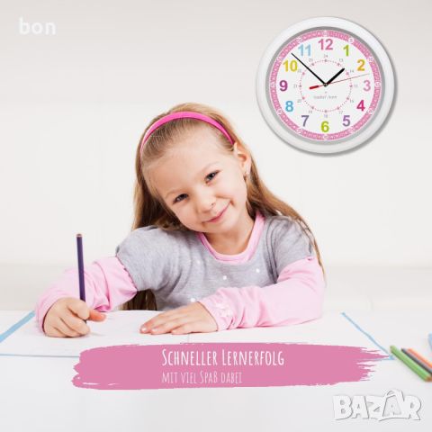 Детски стенен часовник Isabel Iven, снимка 4 - Други стоки за дома - 46442658