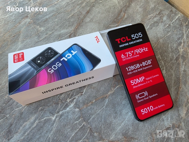 Смартфон TCL505- 8GB RAM/ 128GB вградена памет, снимка 3 - Други - 52803866