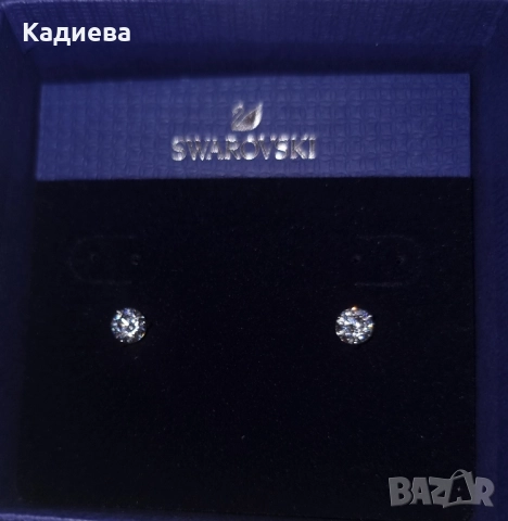 Обеци Swarovski Stilla , снимка 2 - Обеци - 52190117